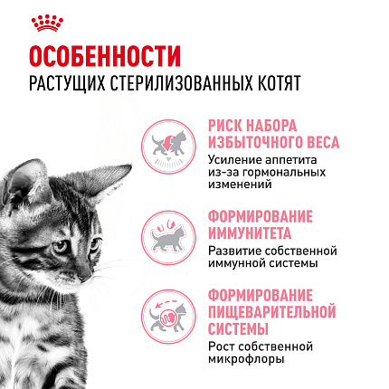 Royal Canin Kitten Sterilised Корм сухой сбалансированный для стерилизованных котят до 12 месяцев, 0,4 кг